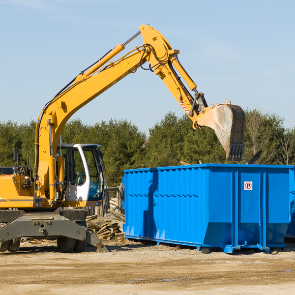 what size residential dumpster rentals are available in Washington MS